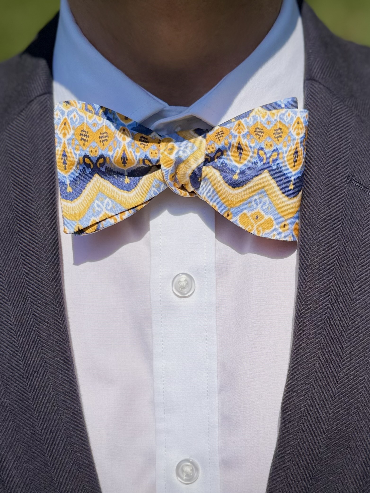 Yellow Ikat Bowtie, No. 02.II