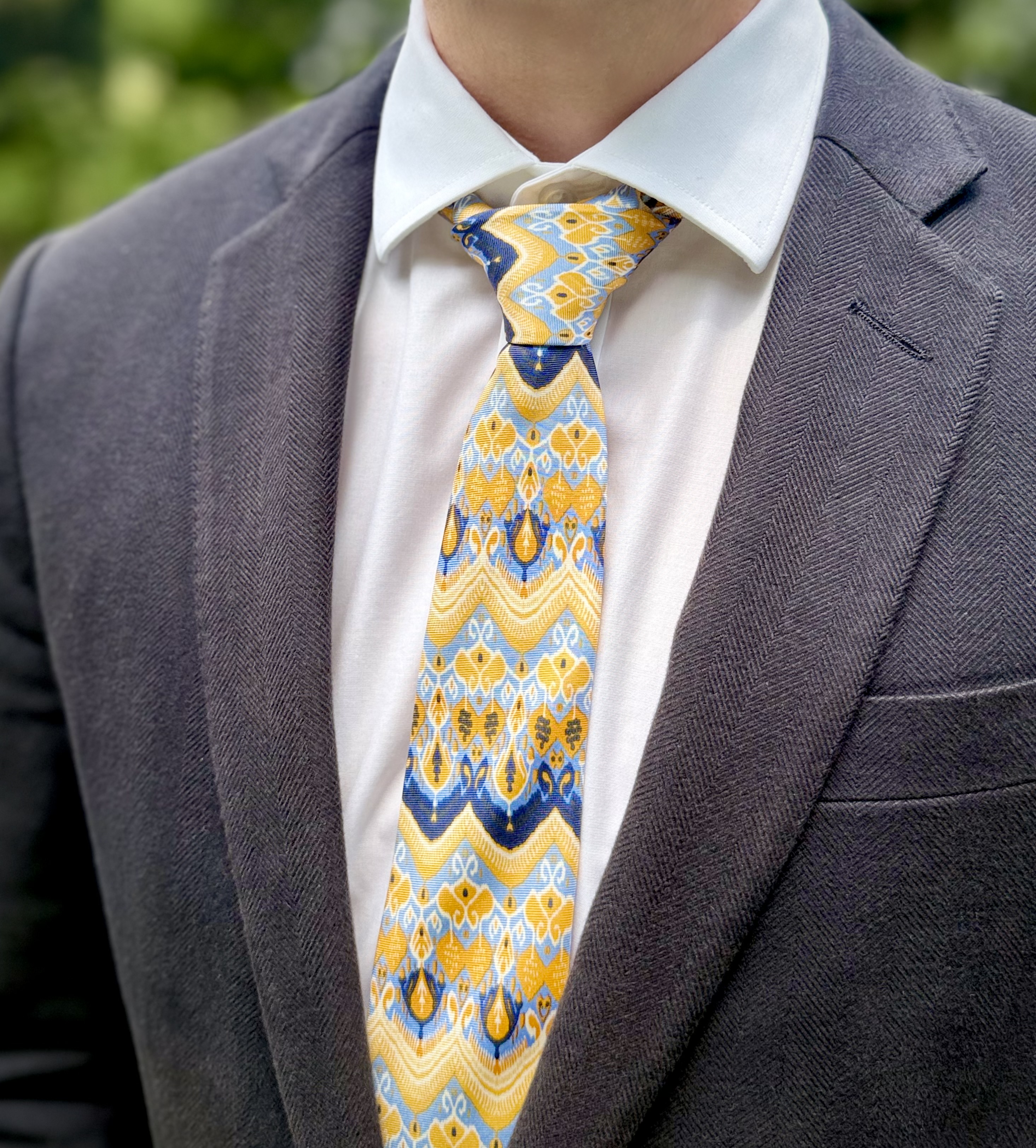 Yellow Ikat — worn